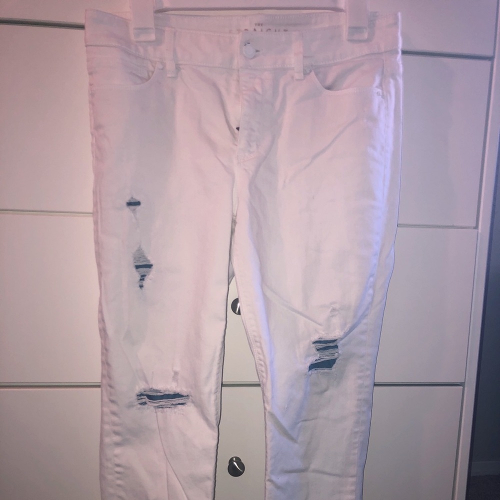 White House Black market cropped straight jeans
